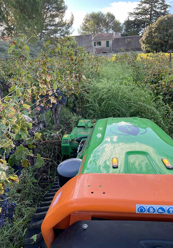 machine robotique pour débroussailler un terrain plus rapidement